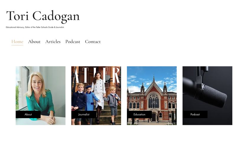 The Tori Cadogan website